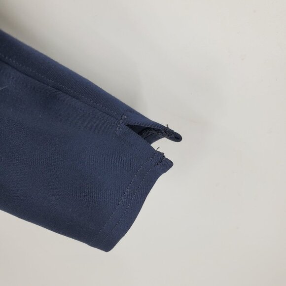 Spanx Women's Ponte Navy Blue Pull On Split Leg Hem Leggings Size Small - Picture 7 of 9